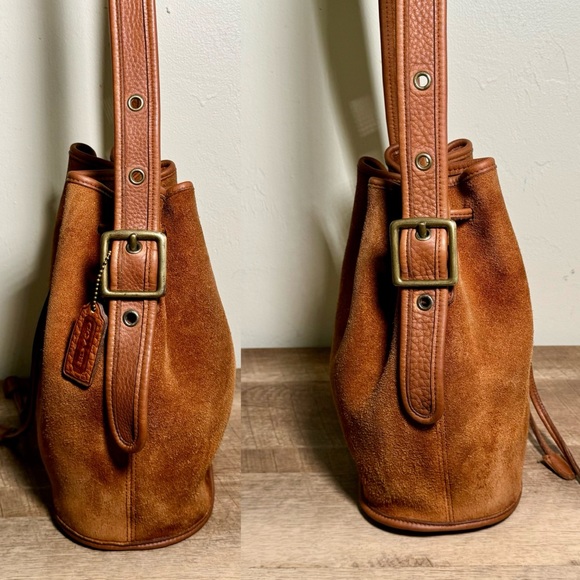 ❤️SOLD❤️Vintage Coach Russet Berkeley Drawstring 9012 - Picture 5 of 10